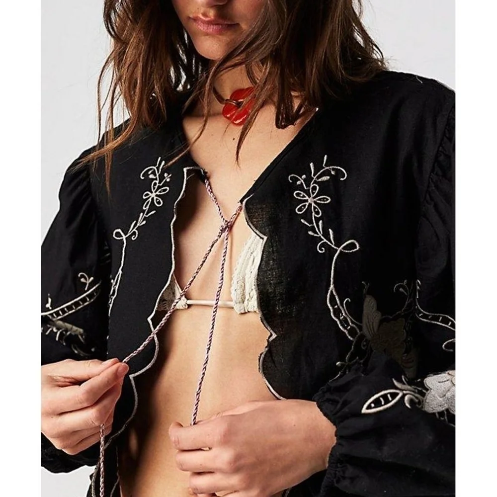 Free People Valencia Bed Jacket size XL NWT - Picture 4 of 11